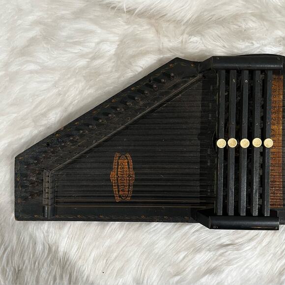 Zimmerman Vintage 1900s The Favorite 5 Bar Wood Autoharp Acoustic Oscar Schmidt - Picture 11 of 15